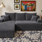 Reed | Ribbed Chaise Sofa